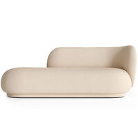 Rico Brushed Divan Höger Off-white