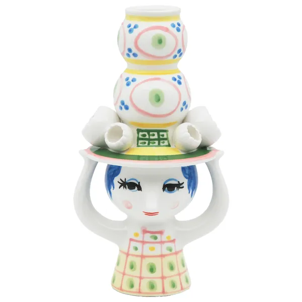 Lady with hat Lysestake 16 cm Rosa