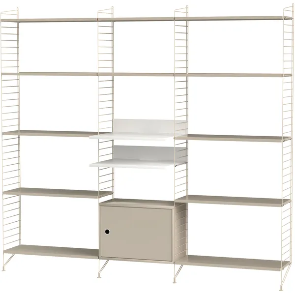 String Hylla Kombination Q Vardagsrum Beige