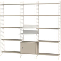 String Hylla Kombination Q Vardagsrum Beige