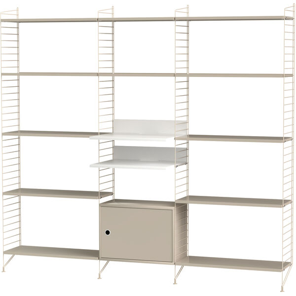 String Hylle Kombinasjon Q Stue Beige