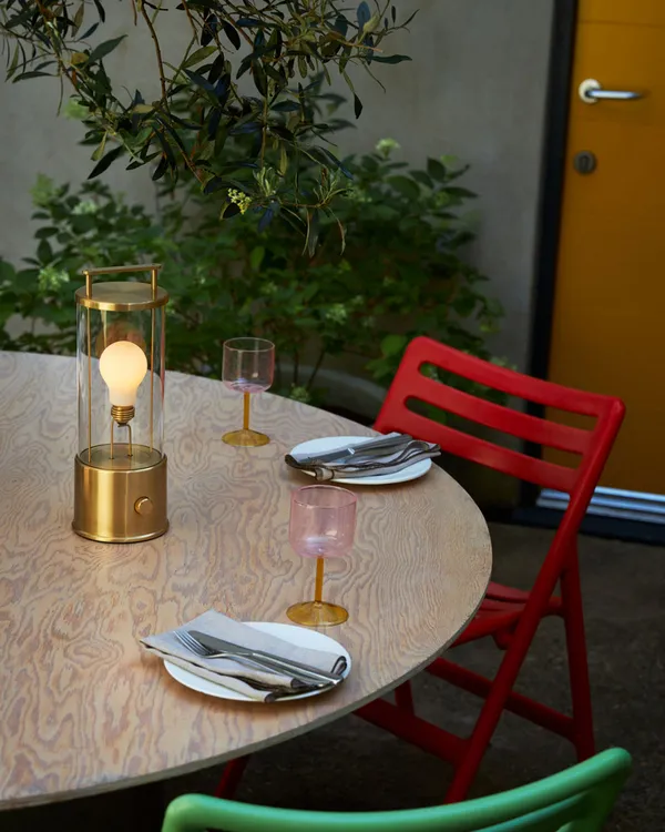 The Muse Portable Lamp Brass