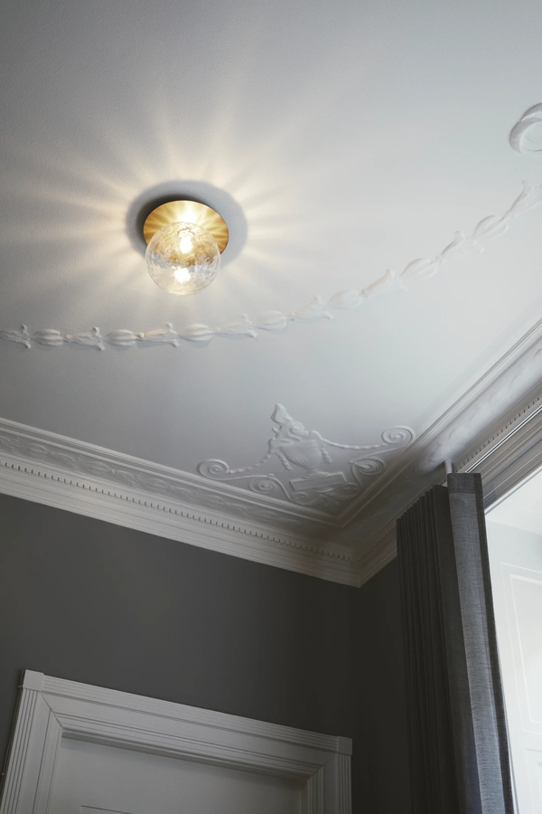 Liila 1 Vegg-/Taklampe 255 mm Nordic Gold / Klar