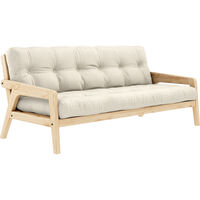 Grab Bäddsoffa Med Madrass Klarlackad / Linen