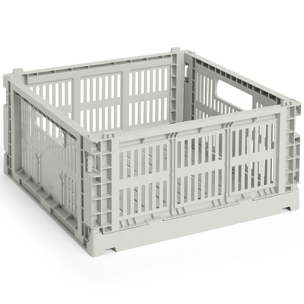 Colour Crate Medium Square Oppbevaring Grey