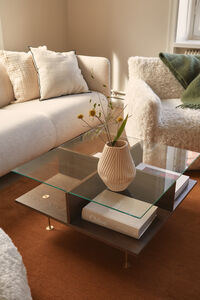 Urban 25-Sitssoffa Paneltyg Beige Breeze / Läder