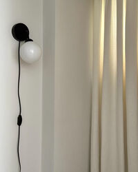 Apiales Vegglampe Med Ledning Sort