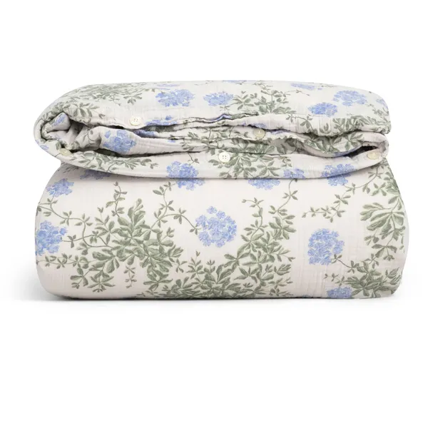 Plumbago Muslin Duvet Cover Single 150x210 cm