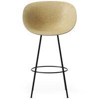 Mat Barstol Armstol 75 cm Hemp / Sort