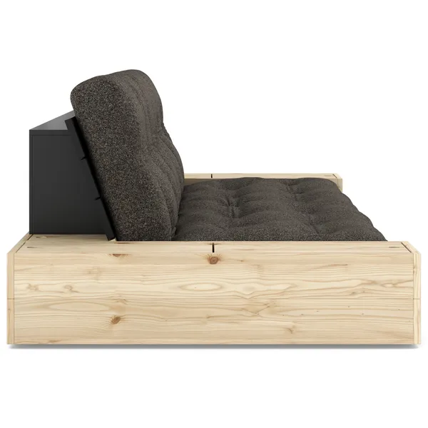 Base Sofa Bed With Storage Black Night / Mellow Brown
