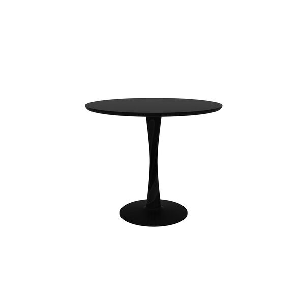Torsion Bord Ø90x76 cm Svart Eik