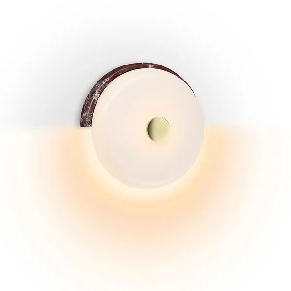 Trip Vegglampe Marmor Vinrød / Opal