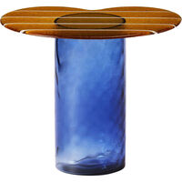 Striche Side Table Orange / Blue