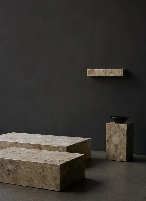 Plinth Hylde 60 cm Kunis Breccia Marmor