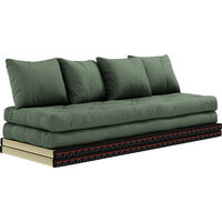 Chico Soffa Med Madrass 80x200 cm Olivgrön