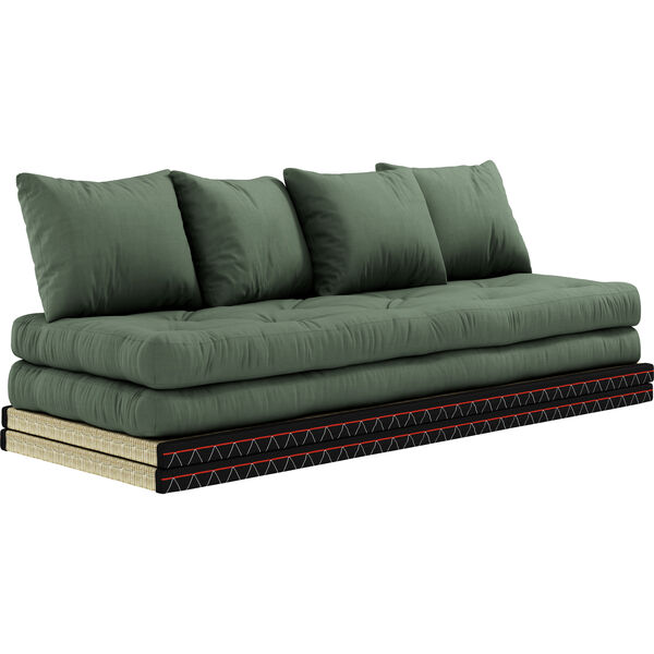 Chico Sofa Med Madras 80x200 cm Olivengrøn