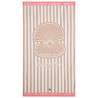 Strandhåndkle Rosa / Beige