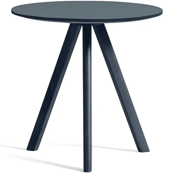 CPH 20 2.0 Sidebord Ø50x49 cm Vandbaseret Lakeret Eg / Deep Blue