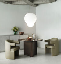Bue Dining Table Ø120 cm Dark Stained Oak