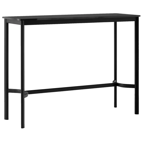 Drip HW113 Barbord 50x140x105 cm Sort Laminat / Bronzefarvet