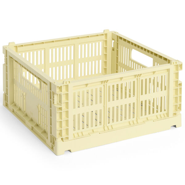 Colour Crate Medium Square Oppbevaring Light Yellow