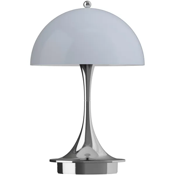Panthella 160 Bordslampa Portabel V3 Krom / Opal Grey