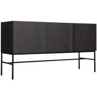 Boss Cabinet With Three Doors Black Stained