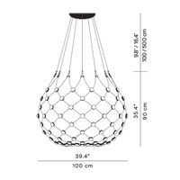 Mesh Phase Cut Suspension Ø100 cm / 1m
