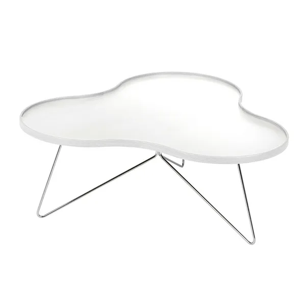 Flower Mono Bord 90 cm Hvit/Krom