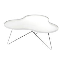 Flower Mono Bord 90 cm Hvit/Krom
