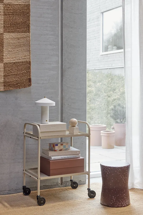 Maki Serveringsvogn Lille Beige