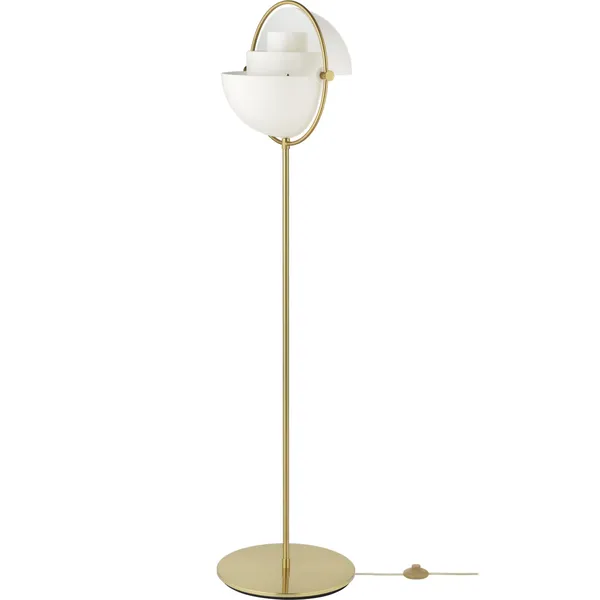 Multi-Lite Golvlampa Brass / Vit
