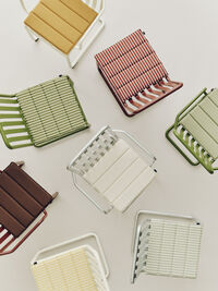Terrazza Seat Cushion 40x40 cm Terracotta Bold Stripe