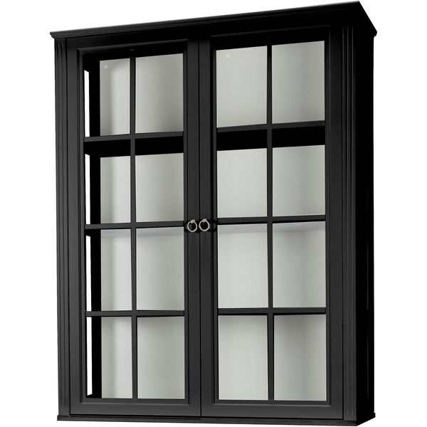 Stockholm 2.0 Vitrin Cabinet 99x34x124 Black