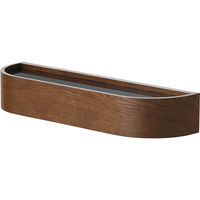 Epoch Hylla 50 cm Mörkbetsad Ek / Svart