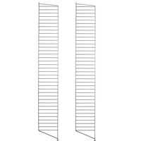 String Gavle Gulv 30x200 cm 2-pak Sorte