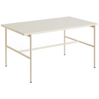 Rebar Square Coffee Table Black/Marble Sofabord 49x80 cm Alabaster