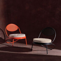 Copacabana Loungestol Oransje / Leslie Stripe 040