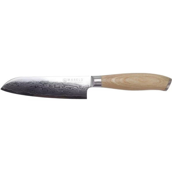 Akio Santoku-Kniv 13 cm Lyst Tre