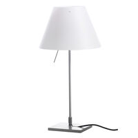 Costanzina Pöytävalaisin Valkoinen/Alumiini