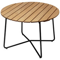 9A Bord Ø100 cm Oljet Eik / Sort