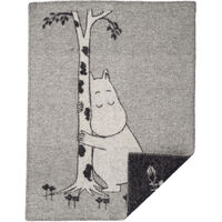 Mumin tree hug Pläd 65x90 cm Grå
