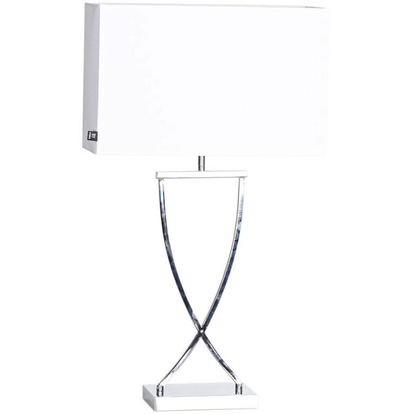 Omega Bordlampe 69 cm Chrome / Hvit