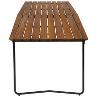 B31 Bord 92x230 cm Ubehandlet Eik / Sort