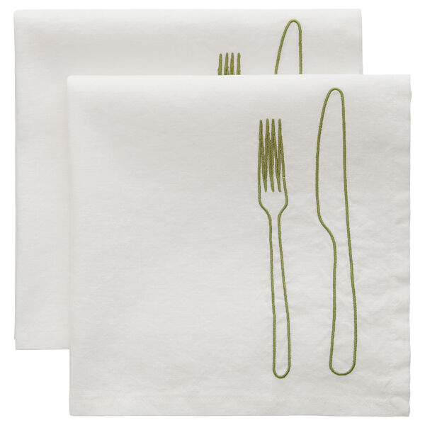 La Tavola Serviet 45x45 cm 2-pak Grøn