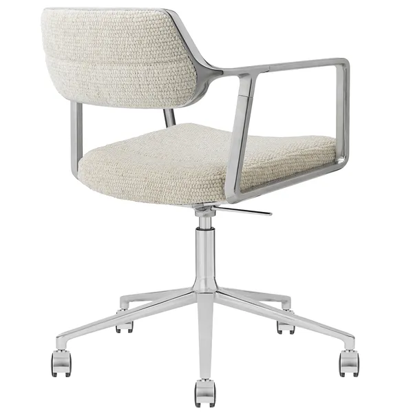 453+ Svingstol Med hjul Wavy Off-white