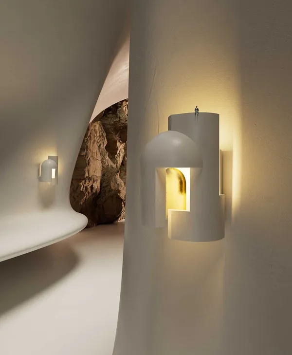 Soul Story 1 Vegglampe Hvit / Gull