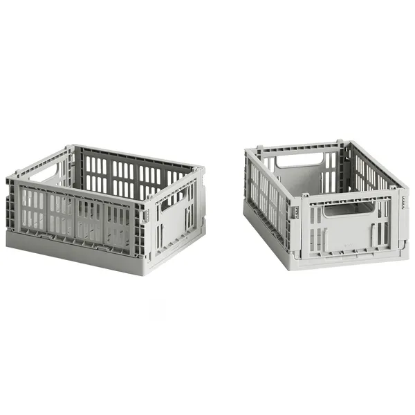 Colour Crate Bokser Mini 2-pk Lysegrå
