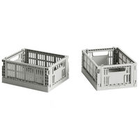 Colour Crate Bokser Mini 2-pk Lysegrå