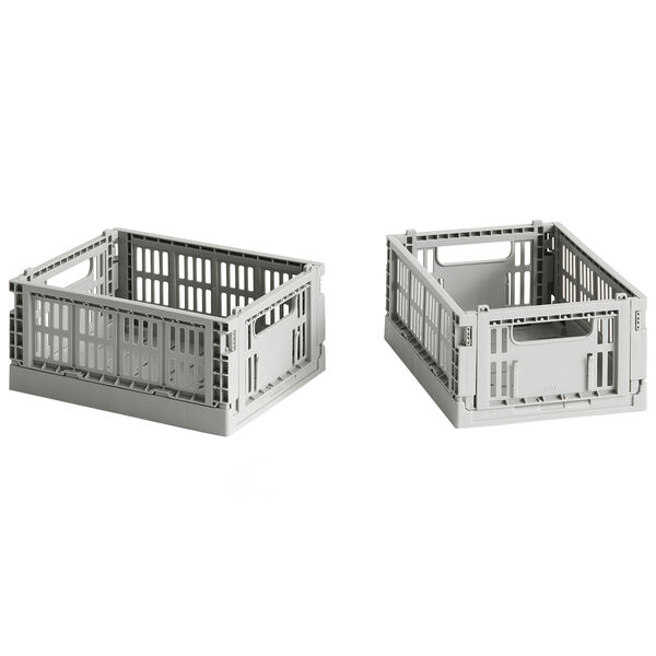 Colour Crate Laatikot Mini 2 kpl:n pakkaus Vaaleanharmaat